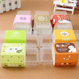 汇雅丰 新款蛋卷烘焙糕点寿司包装盒 一次性千层糕蛋糕盒卡纸10个