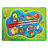 儿童木制磁性磁铁钓鱼亲子玩具1-2-3岁宝宝益智力男女孩玩具礼物