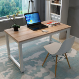 简约现代小型电脑桌子台式家用办公桌组合写字台书桌钢木餐桌定制