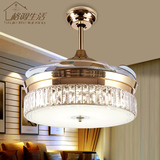 欧式风扇吊灯简约LED吊扇灯遥控风扇灯家用隐形吊扇灯餐厅客厅