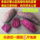 沂蒙特产农家自种新鲜紫薯 红薯生紫薯紫地瓜红山芋紫薯包邮500g