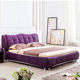 时尚布艺床可拆洗 北欧1.8米双人床婚床小户型简约现代榻榻米软床