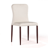 餐椅 餐厅用皮椅 简约现代皮椅餐厅靠背椅休闲椅时尚白色皮椅