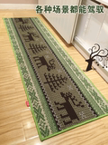 针织麋鹿森林系欧美风地毯清新艺术沙发卧室毯 床边地毯防滑水洗