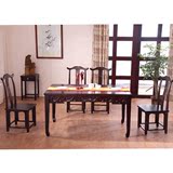 仿古中式橡木多功能创意小餐桌 高档古典特色方桌 休闲时尚餐桌