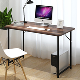 白色胡桃色长120/100/80/60cm简易台式电脑桌办公桌学习书桌包邮