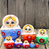 俄罗斯套娃 进口正品 小10层儿童益智玩具进口生日礼物手工工艺品