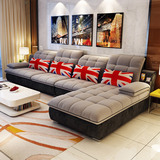 2016新款沙发 客厅皮布沙发 可拆洗布艺沙发 小户型简约现代组合