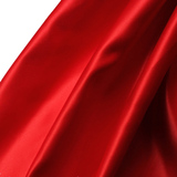 红绸布丝绸绸缎大红色中国红纯色布料加厚不透面料布匹量大包邮