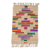 进口手工编织黄麻客厅沙发茶几地毯门前地垫挂墙毯波西米亚民族风