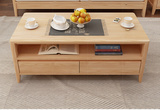 实木电视柜茶几客厅家具组合小户型北欧宜家地厅柜玻璃柜环保上海