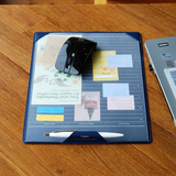 韩国正品Plepic 皮革分层鼠标垫侧边桌垫 学习办公A4文件夹小垫板