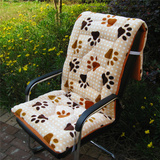 包邮电脑椅坐垫带靠背加厚卡通毛绒棉垫椅垫老板椅坐垫靠垫一体