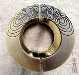 中式祥云仿古 大门拉手 半圆形玻璃门把手 青古铜木门把手拉手