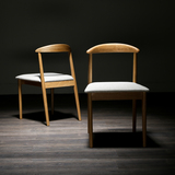 北欧餐椅布艺现代简约休闲座椅宜家靠背椅酒店实木椅子
