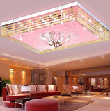 现代简约客厅水晶灯大气led吸顶长方形卧室温馨浪漫餐厅房间灯具