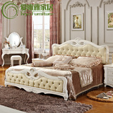 卧室家具欧式床奢华 1.8米双人床1米5单人床 法式皮软靠储物高箱