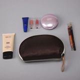 旅行女男士化妆包小号便携日韩式简约化妆包布艺贝壳尼龙手包式袋