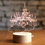 北欧风情哈尔的移动城堡天空之城台灯创意小夜灯圣诞情人节礼物
