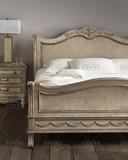 欧式法式复古做旧实木床 新古典卧室家具 实木双人床婚床公主床