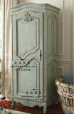 外贸实木家具 美式欧式法式实木装饰柜单门衣柜预订
