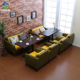 港式茶餐厅卡座沙发桌椅组合咖啡厅沙发奶茶店沙发甜品店沙发餐桌