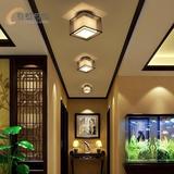 新中式吸顶灯阳台过道灯玄关方形灯圆形现代简约灯门厅酒店走廊灯