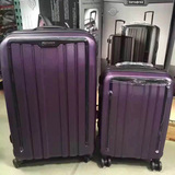 美国代购Samsonite新秀丽旅行拉杆箱万向轮20寸28寸套装紫色银色
