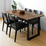 全实木餐桌简约现代日式餐桌餐椅组合 美国白橡木 可定制