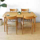 日式纯实木餐桌椅组合4人6人橡木小户型餐厅家具客厅饭桌原创品牌