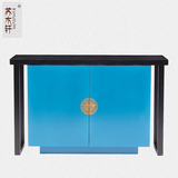 苏木轩 新中式实木装饰柜储物柜简约现代玄关柜客厅柜子创意S122