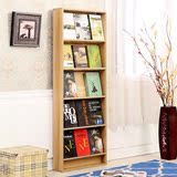 简易书架置物架实木 单个组合收纳架桌面上书架 创意书架儿童书柜