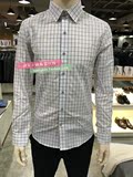 韩国代购 男装 ZIOZIA 15春款特价格子长袖衬衫2色ABV/CBV1WC1104
