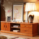 中式客厅家具1.5米1.2实木橡木宜家电视机电视柜储藏抽屉地柜组合
