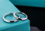 正品代购Tiffany蒂芙尼戒指镶钻纯银带钻戒指男女情侣款对戒婚戒