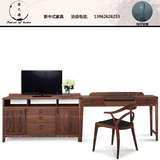 新中式实木家具实木床 卧室组合全套套房 床柜成套家具 家具定制