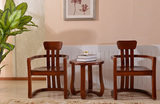 现代新中式红椿木实木组合客厅沙发椅+茶几套装