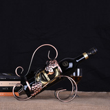 铁艺红酒架客厅酒柜装饰品摆件创意葡萄酒架现代简约家居饰品摆设