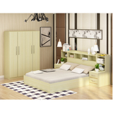 卧室家具套装组合简约现代双人床1.8米2米床头柜衣柜多功能成套