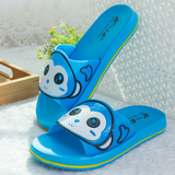 新款可爱韩版女士家居拖鞋夏季居家浴室防滑平跟厚底卡通塑料凉拖