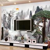 电视背景墙纸壁纸画客厅沙发墙纸 中式无缝水墨山水国画大型壁画