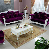 欧式真皮沙发组合123美式实木皮艺沙发大小户型客厅三人沙发到家