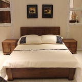 大床双人床1.8米实木床主卧木床1.5储物床婚床2米2.2米可定制
