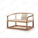 老榆木禅椅 现代新中式打坐椅沙发禅椅寺庙佛堂坐禅修椅实木围椅