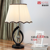创意时尚台灯实木木质现代卧室书房床头灯木头欧式灯具灯饰新中式