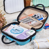 恒通迷你14寸化妆箱手提化妆包 小号旅行箱便携式简约韩式小方包