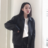 2016春装新款韩版宽松机车皮衣女士短款外套时尚pu皮短外套上衣潮