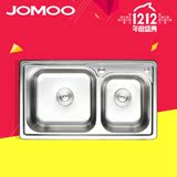 JOMOO九牧 d不锈钢一体成型厨房水槽/洗菜盆/双槽/单槽 套餐0615