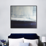 抽象现代简约新欧式纯手绘油画别墅酒店客房高端定制客厅卧室挂画