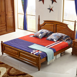 全实木床 古典乡村双人美式床 1.5米1.8橡木大床卧室家具 Z6626